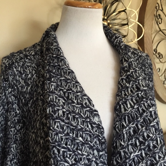 NWT Confess 2X Navy Blue Long Cardigan Sweater - Picture 2 of 6
